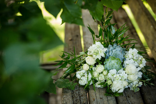 bridal bouquet in isolation