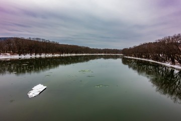 River in winter