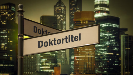 Schild 373 - Doktortitel