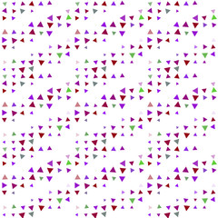 Abstract seamless pattern background with multi-colored varied triangles.