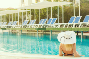 Obraz premium Resort swimming pool, pleasure