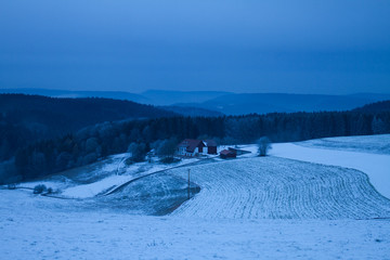 Raureif früh am Morgen