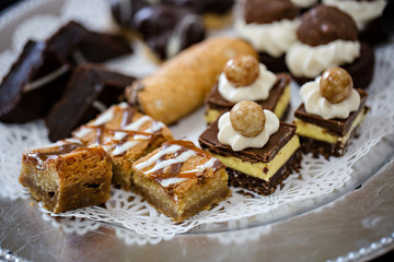 Dessert plate closeup