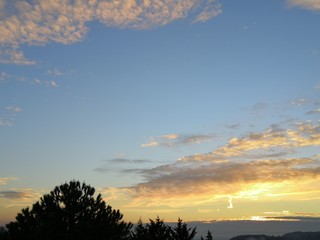 Fototapeta premium ciel de coucher de soleil