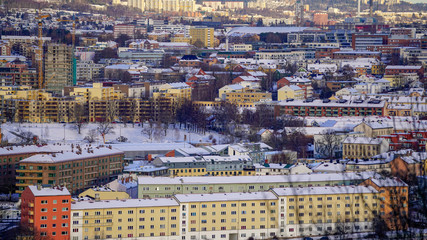 Fototapeta premium Oslo widok z Ekeberg landscape krajobraz Norwegia Norge Norway 