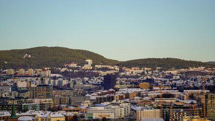 Obraz premium Oslo widok z Ekeberg landscape krajobraz Norwegia Norge Norway 