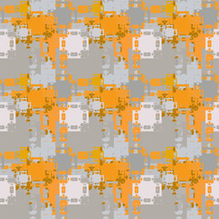 Seamless background pattern with colored varied squares.
