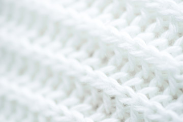 close up of white wool textile