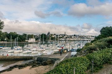Pornic marina in French Brittany