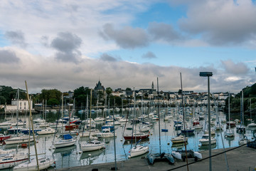 Fototapeta na wymiar Port of Pornic in French Brittany