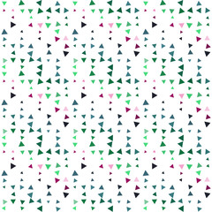 Abstract seamless pattern background with multi-colored varied triangles.