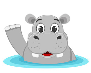 Behemoth half sitting in a puddle and waving his paw on a white.