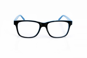 Glasses isolated on white background for applying on a portrait