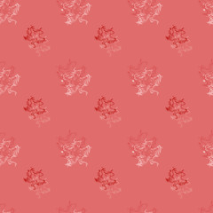 Seamless background pattern with colored diverse doodles.