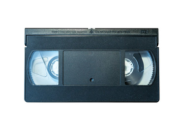 Obraz premium VHS Cassette on a white background. Recording tape.