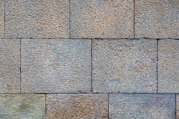 brick wall of red color. Old brick wall.Aged grunge wall background. Texture