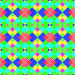 Seamless pattern background from a variety of multicolored squares.