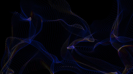 Colorful background of flowing fabric. Smooth and soft.