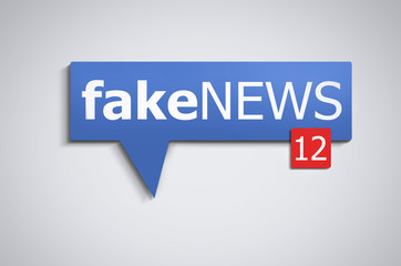 fake news speech bubble