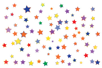 Grunge Confetti Stars