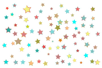 Grunge Confetti Stars