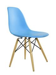 Blue modern plastic chair
