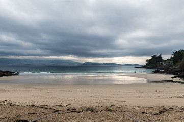 Caneliñas beach in the Rias Baixas in Pontevedra