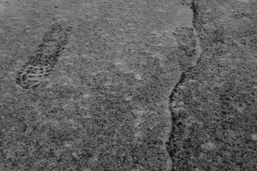 Seasons specific frozen under ground texture