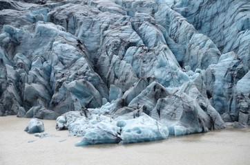 Ghiacciao islandese laguna di iceberg e lingue di ghiaccio