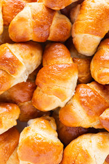 Baked crescents background