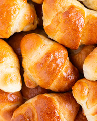 Baked crescents background