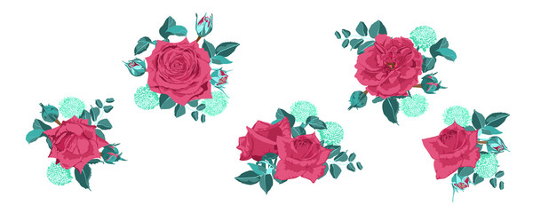 Vintage Roses Collection for Wedding Design.