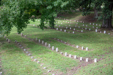 Vicksburg National Military Park preserves the site of the American Civil War Battle of Vicksburg