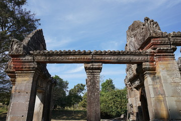 Preah Vihear,Cambodia-January 10, 2019: Third Gopura of Preah Vihear Temple, Cambodia