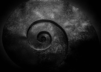 black gray background with twisted spiral