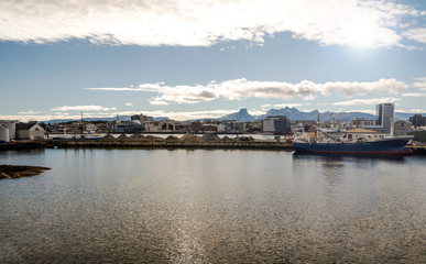 Fototapeta na wymiar Harstad city in Norway