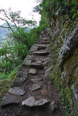 Stiege in Machu Picchu, Peru