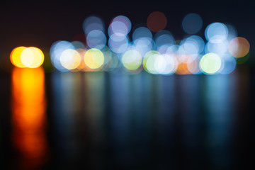 Abstract circle bokeh light background