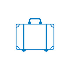 Koffer - Piktogramm - Symbol - blau