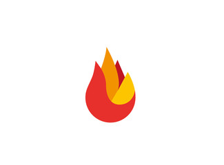 Abstract Fire Flame Logo