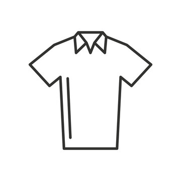 uniform shirt for golf isolated icon