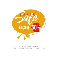 Banner sale vector template