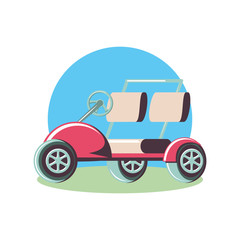 golf car isolated icon