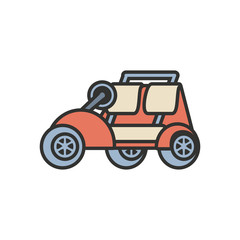 Fototapeta na wymiar golf car isolated icon