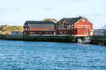 Fototapeta na wymiar Harstad town in Norway