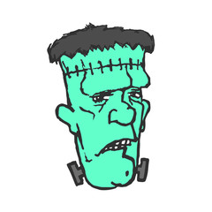 Frankenstein. Monster head.