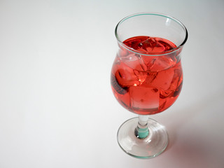 Red nectar in the glass
