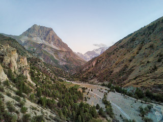 Fan Mountain River and Stone Hut, taken in Tajikistan in August 2018 taken in hdr