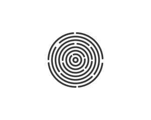 fingerprint illustration vector template