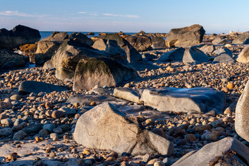 Low tide Buzzards Bay beach
